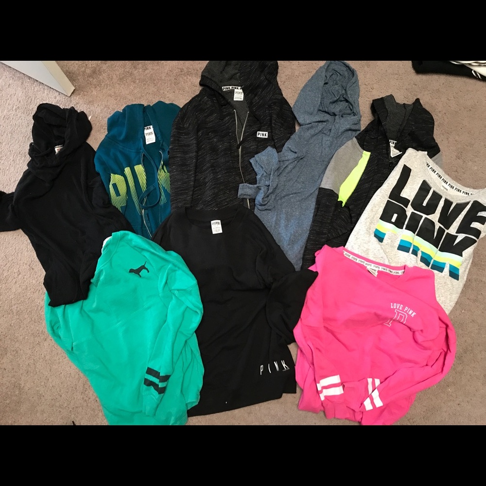 Various sweatshirts